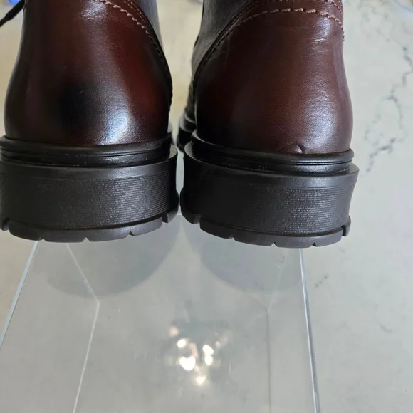 Men\'s BOOTLEGGER Brown Leather Moto Boots Size US 9/EU 43 Made in Portugal Men main image 4
